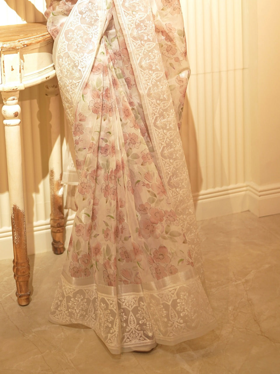 Organza Saree TSA334