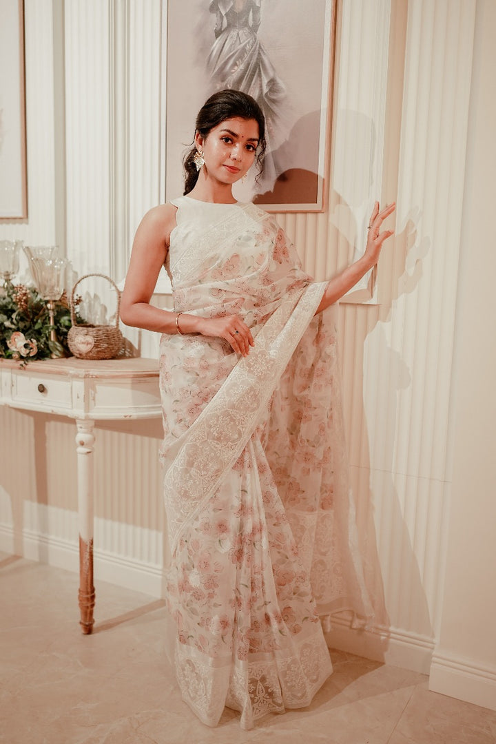 Organza Saree TSA334