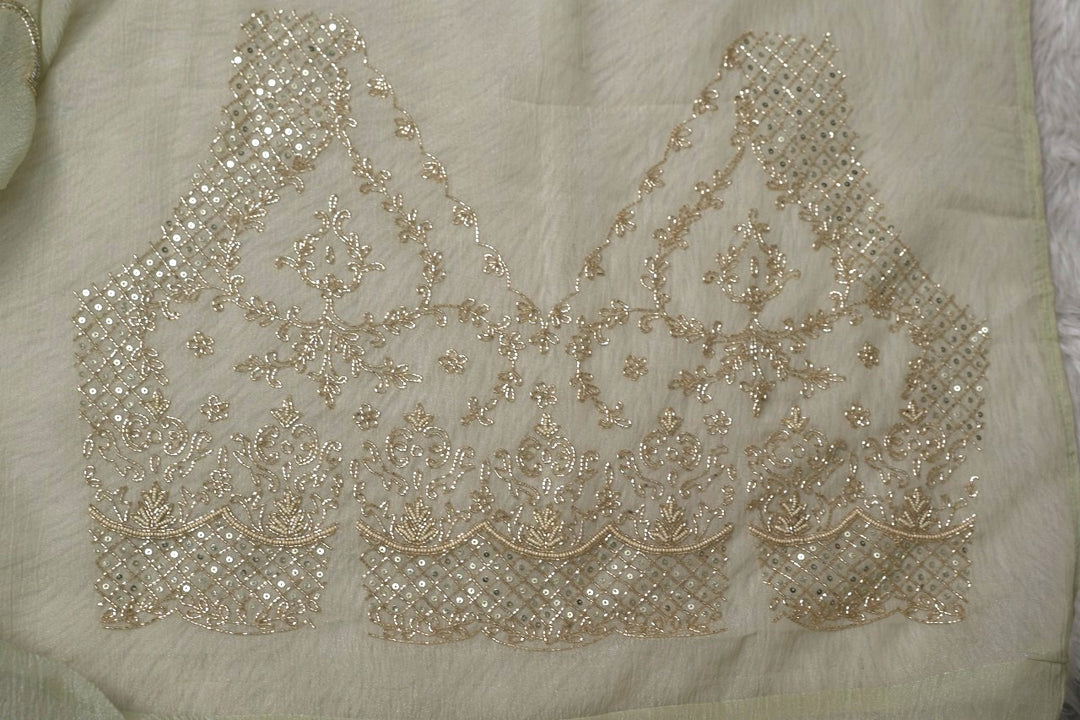 Crushed Tissue Saree TSA2981