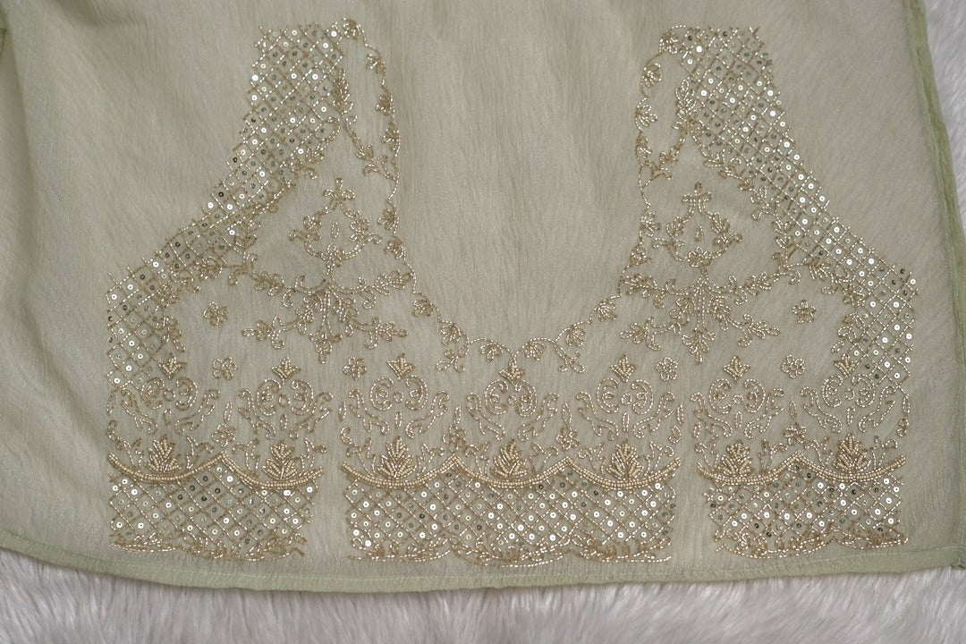 Crushed Tissue Saree TSA2981