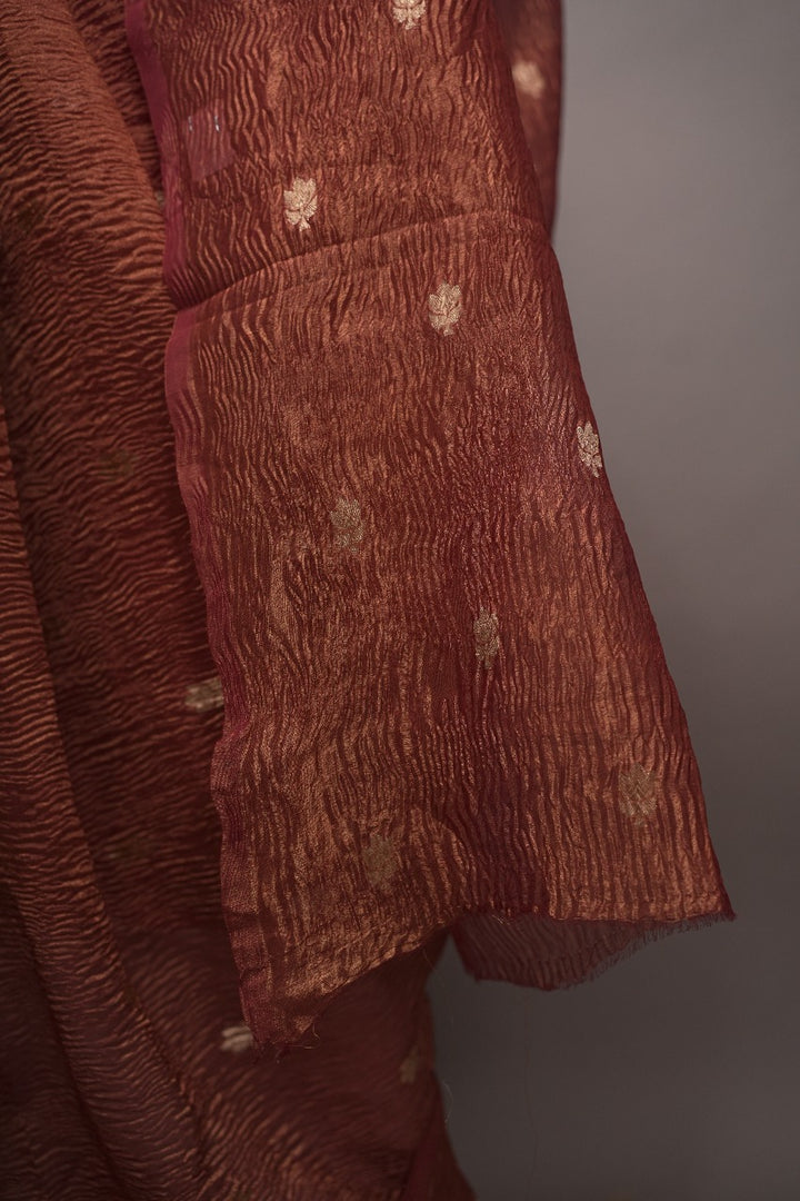 Pure Crushed Tissue Saree TSA3004