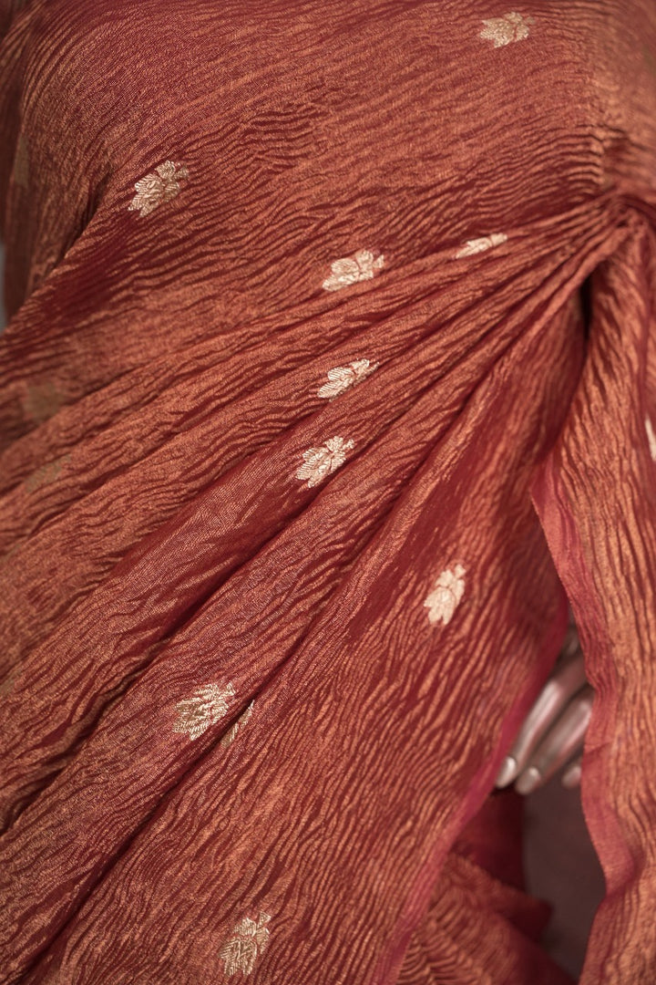 Pure Crushed Tissue Saree TSA3004
