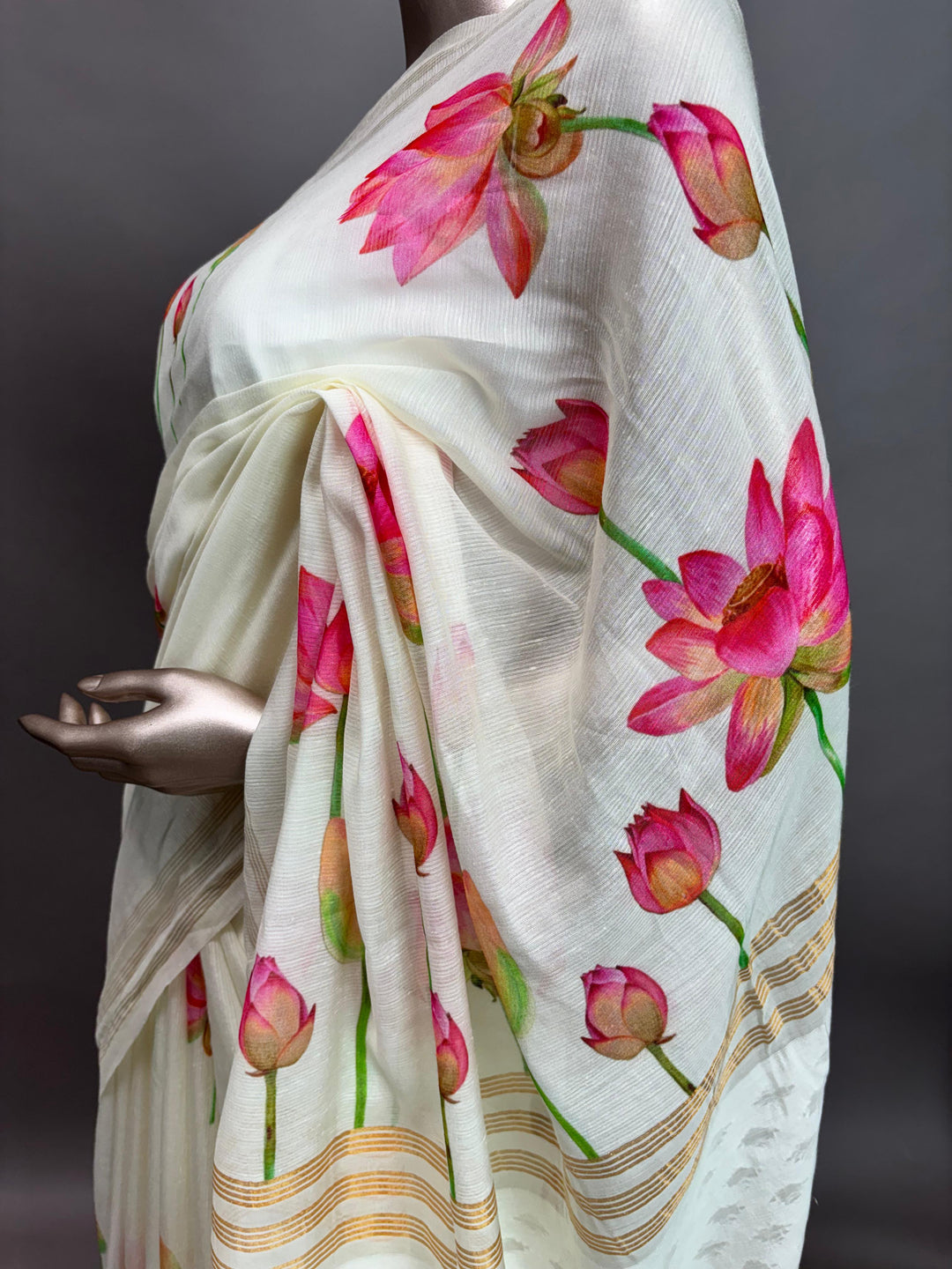 Chanderi Mix Saree TSA3019