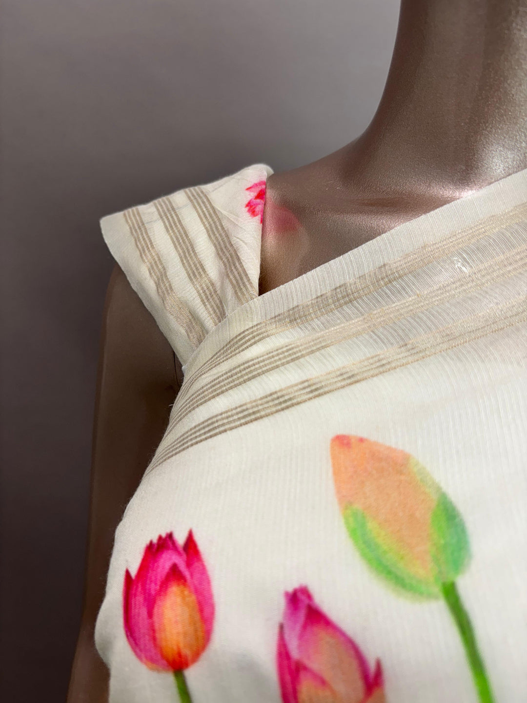 Chanderi Mix Saree TSA3019
