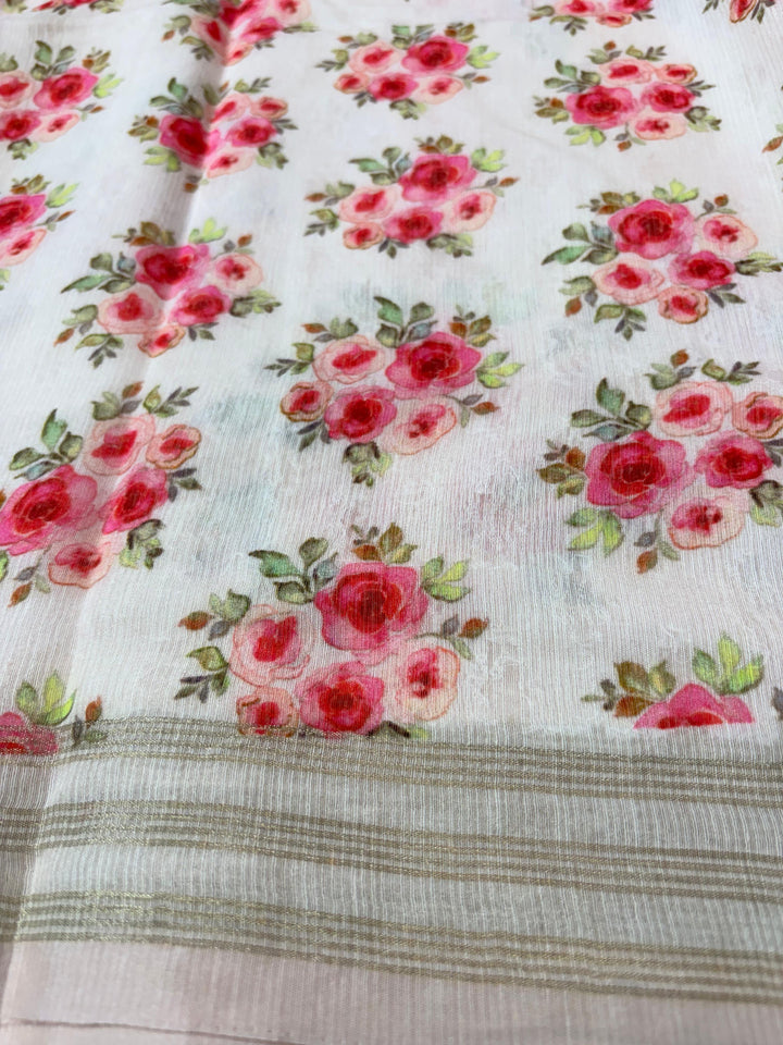 Chanderi Mix Saree TSA3019