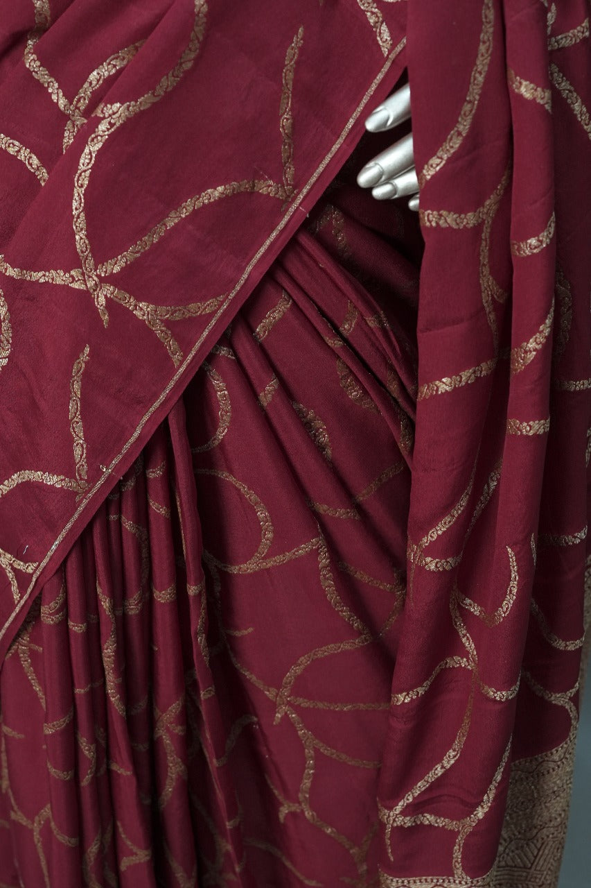 Crepe Saree TSA3028