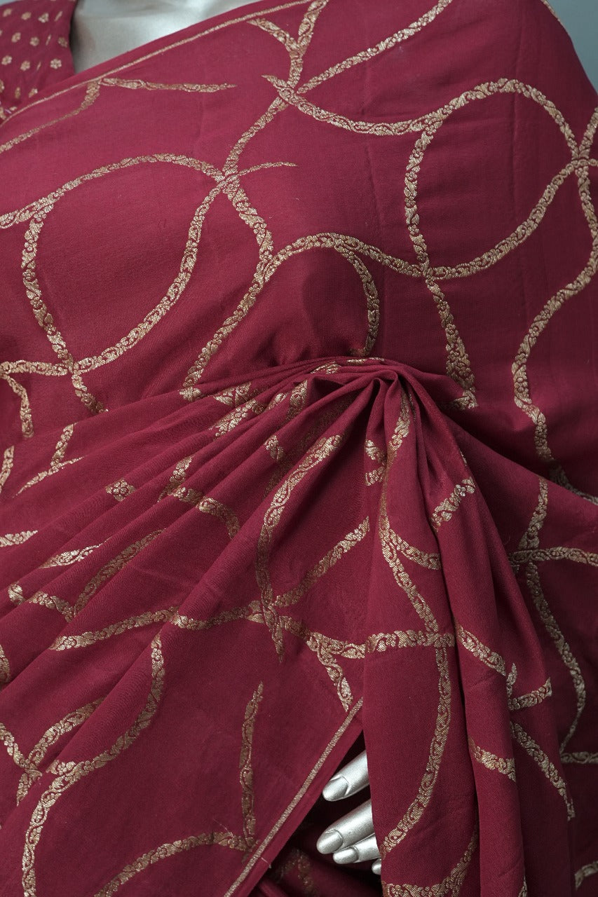 Crepe Saree TSA3028