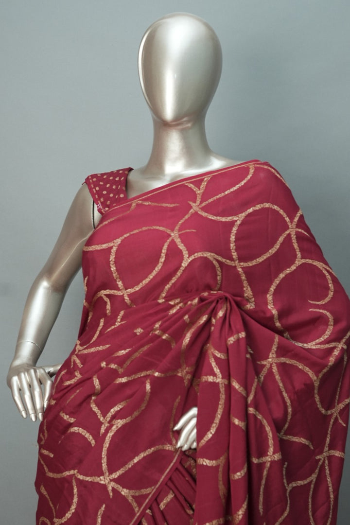 Crepe Saree TSA3028