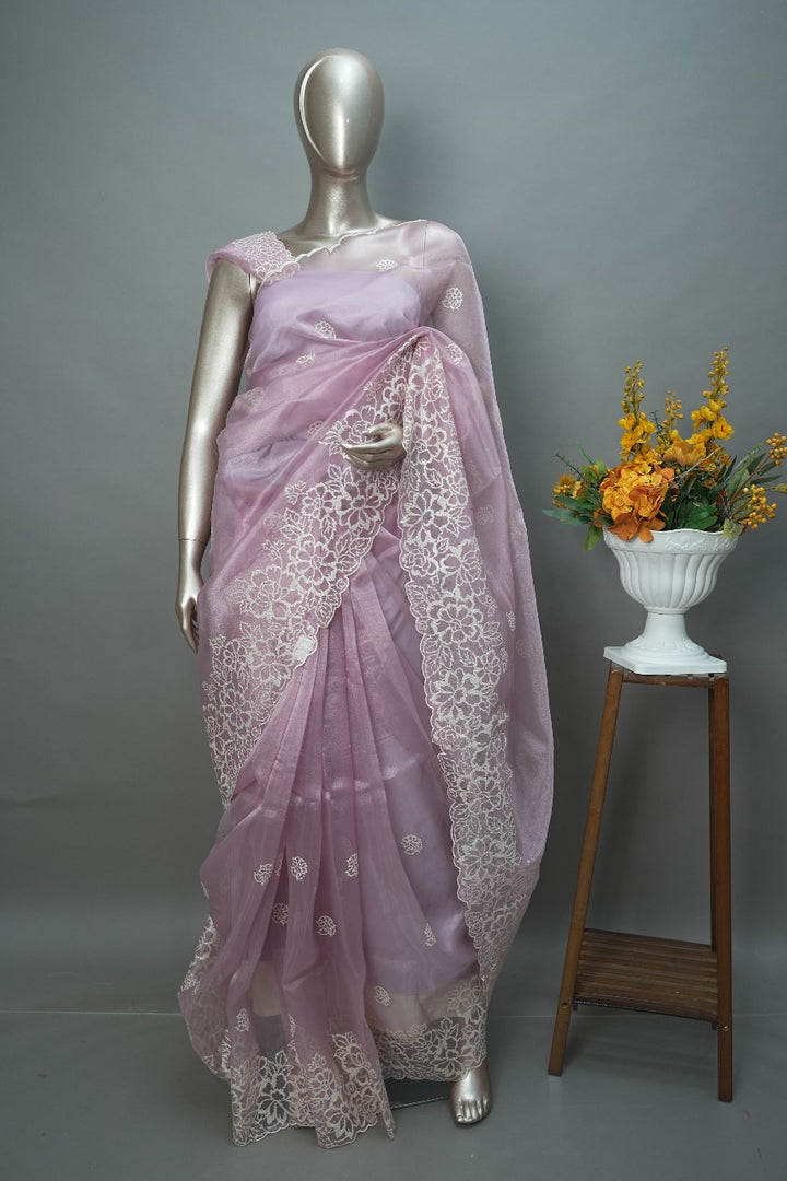 Glass Organza Saree TSA3032