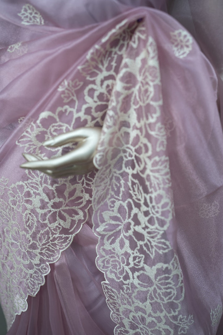 Glass Organza Saree TSA3032