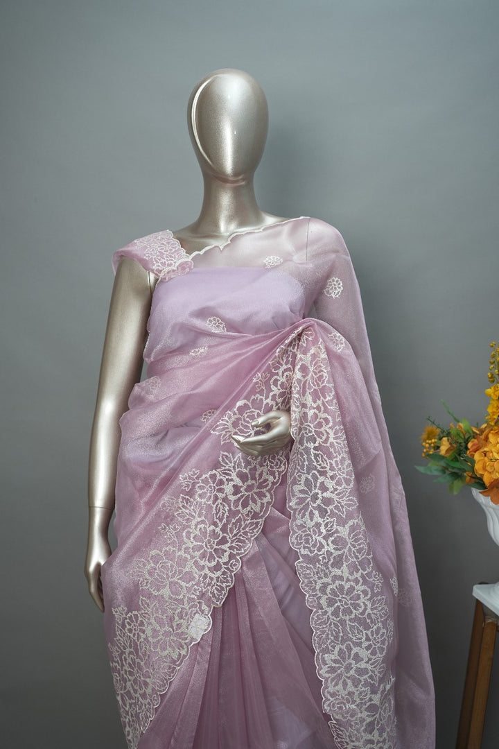 Glass Organza Saree TSA3032