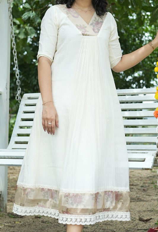 A-Line Chanderi Kurta TKT2510