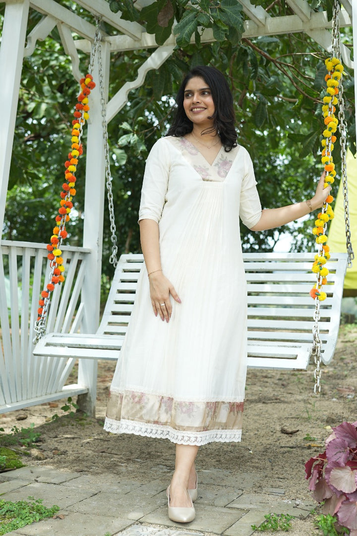 A-Line Chanderi Kurta TKT2510