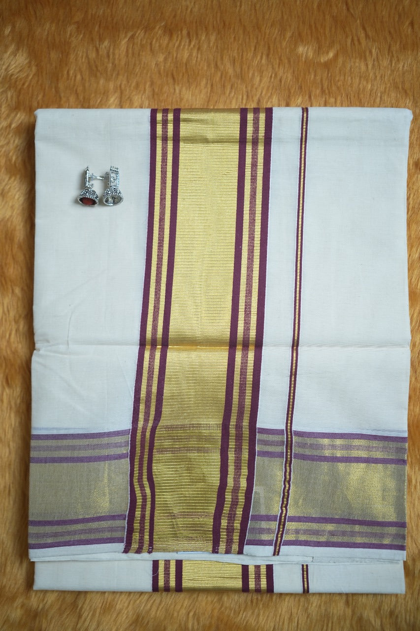 Kerala Cotton Saree TSA341