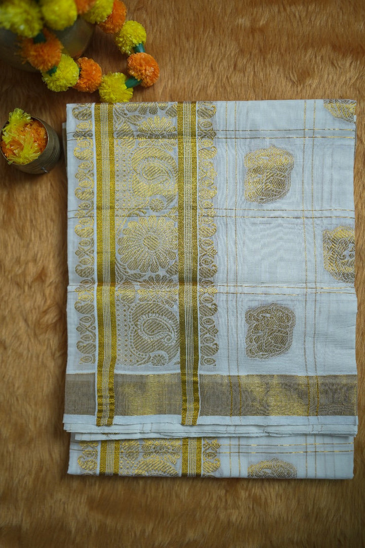 Kerala Cotton Saree TSA338