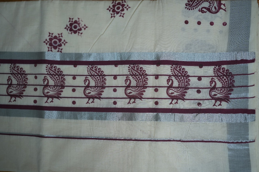 Kerala Cotton Saree TSA342