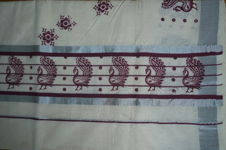 Kerala Cotton Saree TSA342