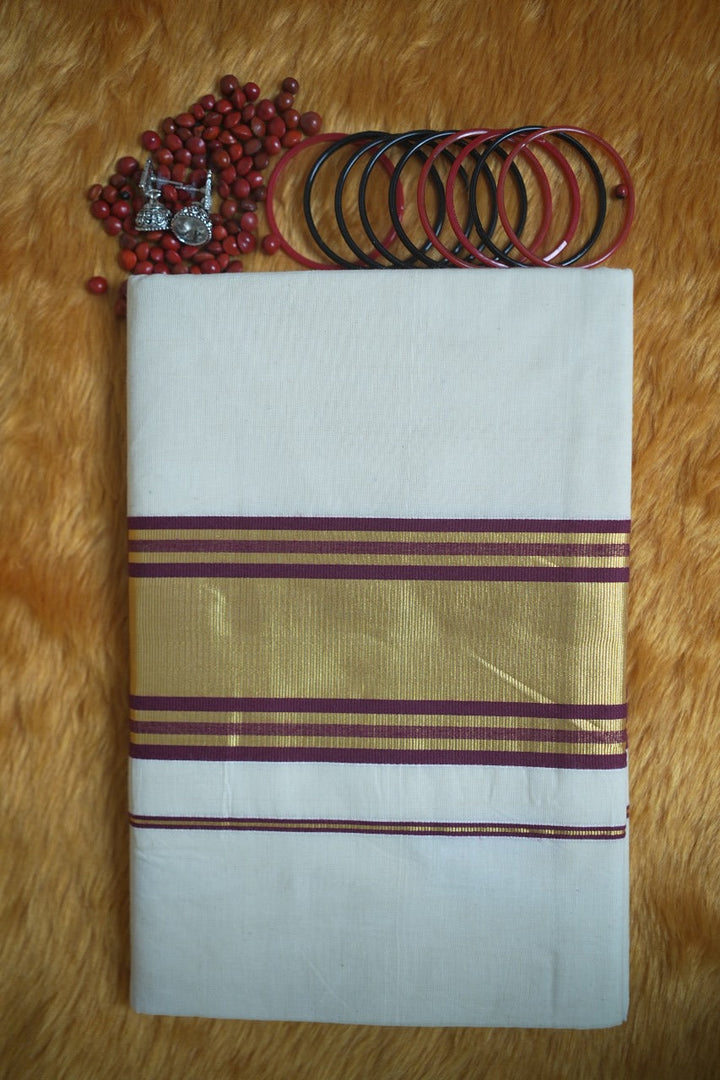 Kerala Cotton Saree TSA341