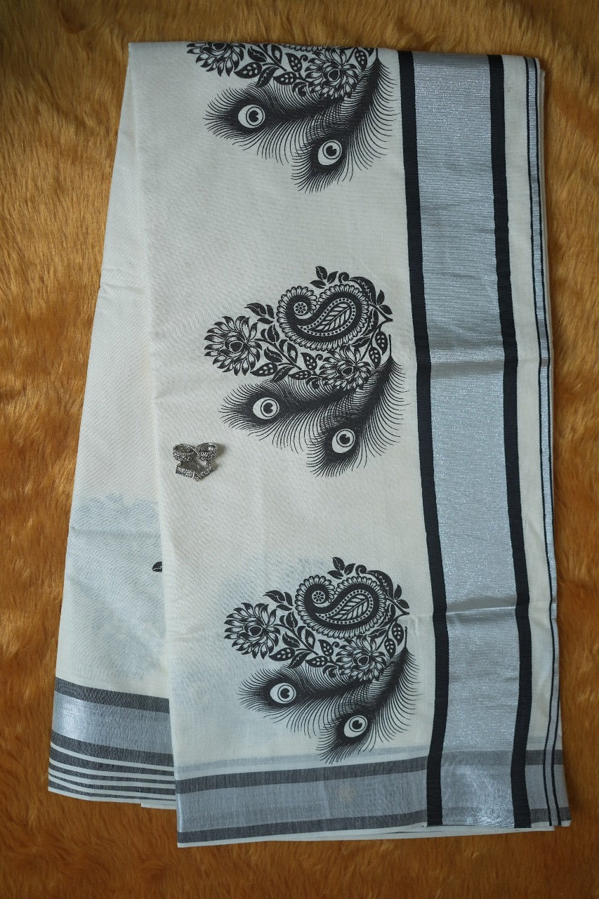 Kerala Cotton Saree TSA363