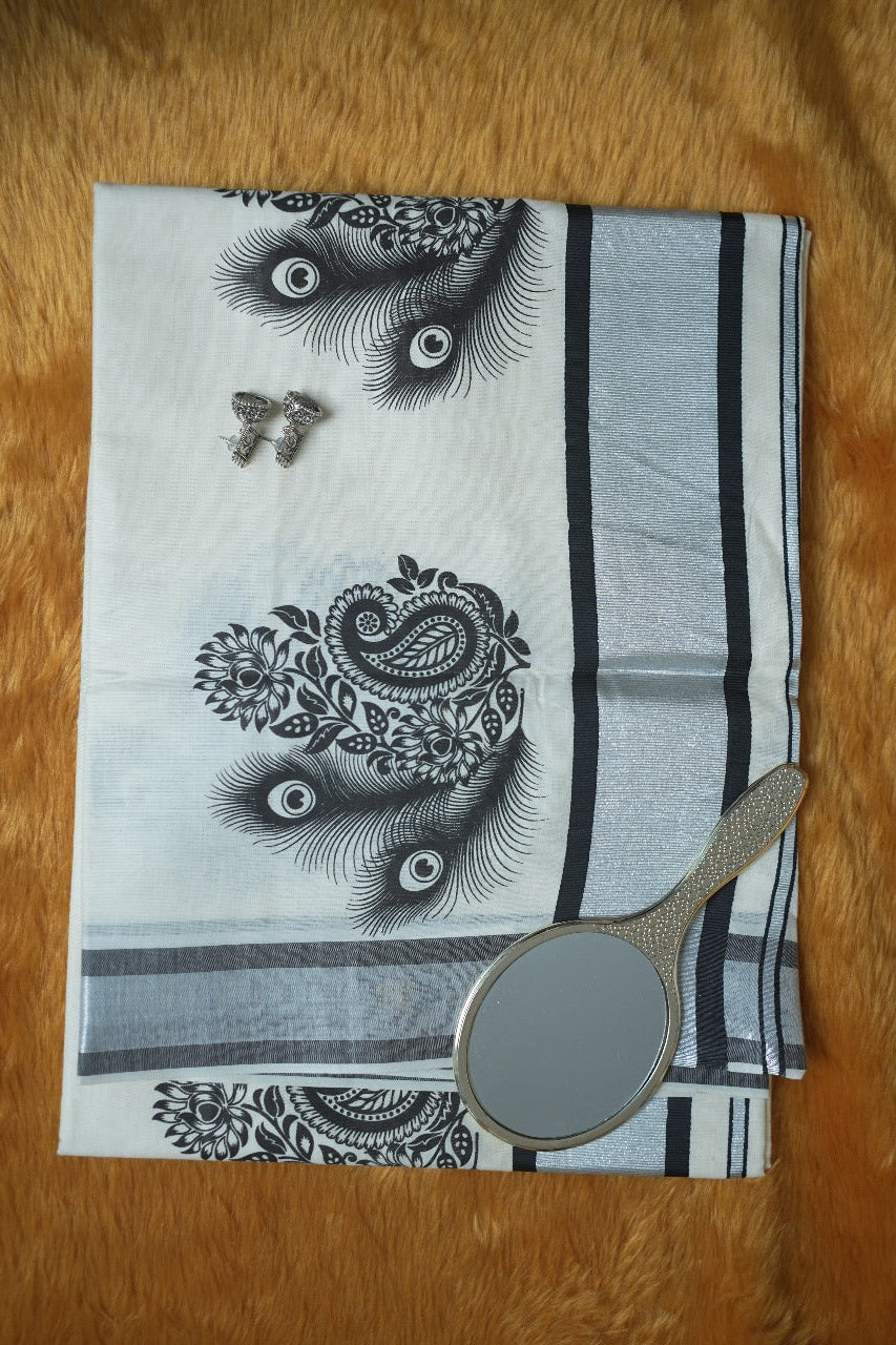 Kerala Cotton Saree TSA363