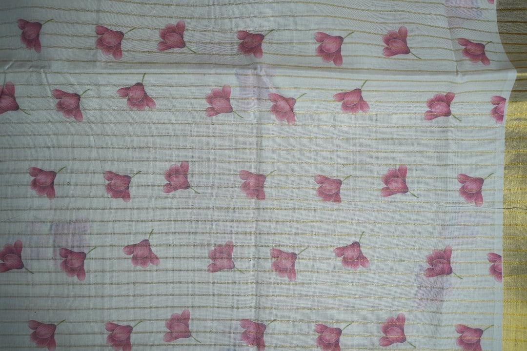 Digital Print Onam Saree  TSA343