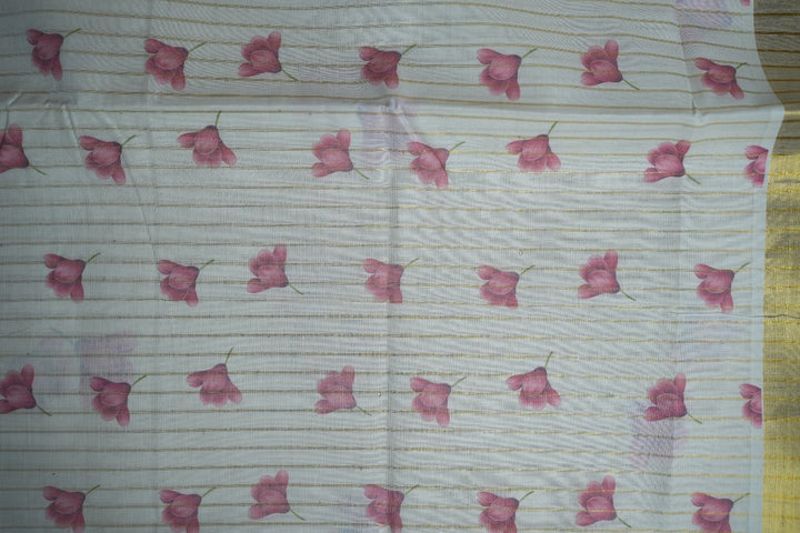 Digital Print Onam Saree  TSA343