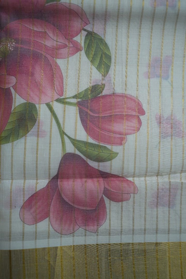 Digital Print Onam Saree  TSA343