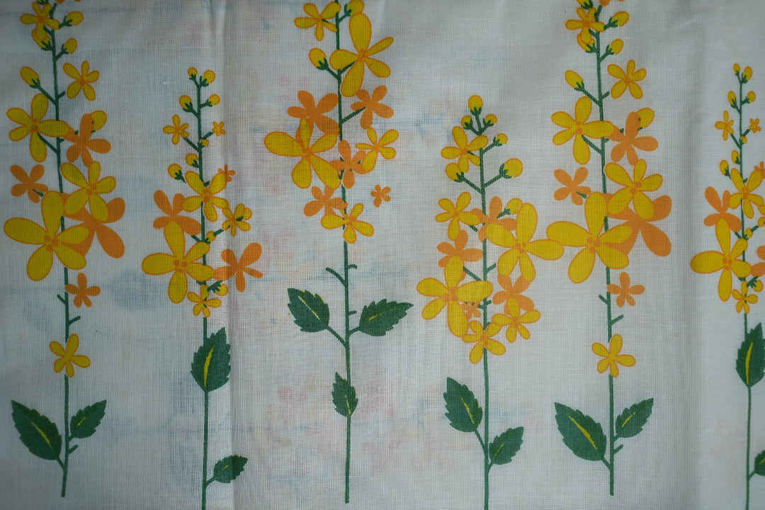 Floral Print Onam Saree TSA345