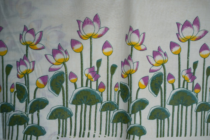 Lotus Print Onam Saree TSA344