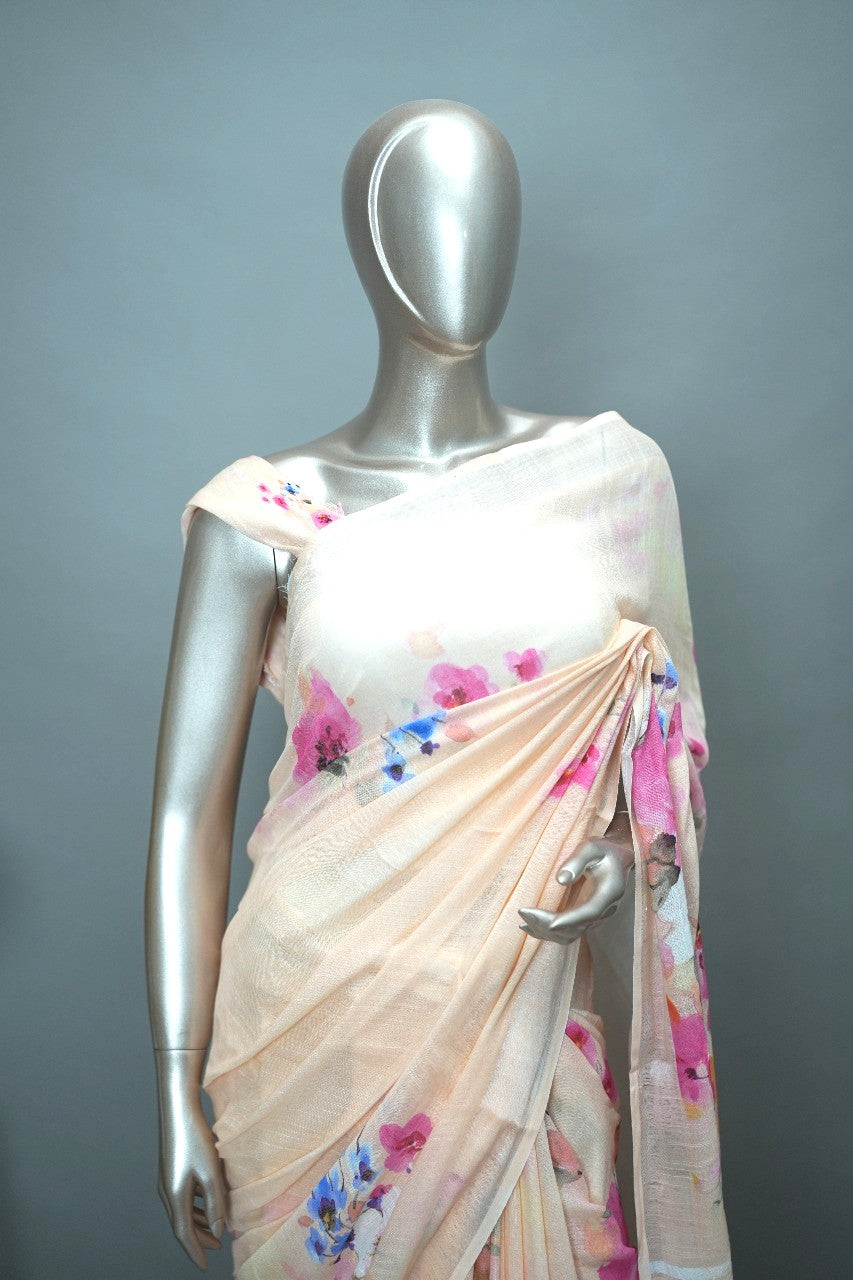 Linen Saree TSA3113
