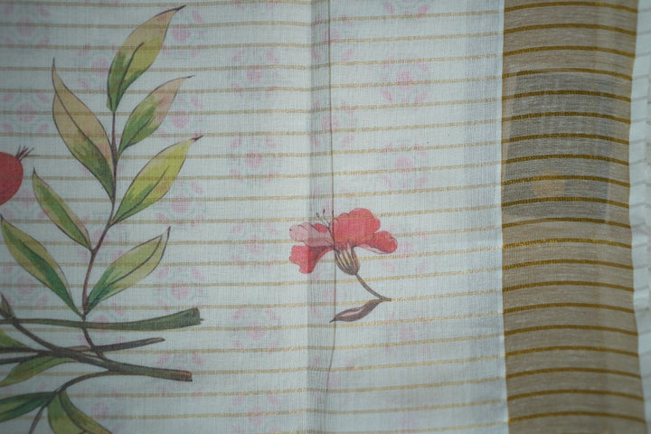 Digital Print Onam Saree TSA347