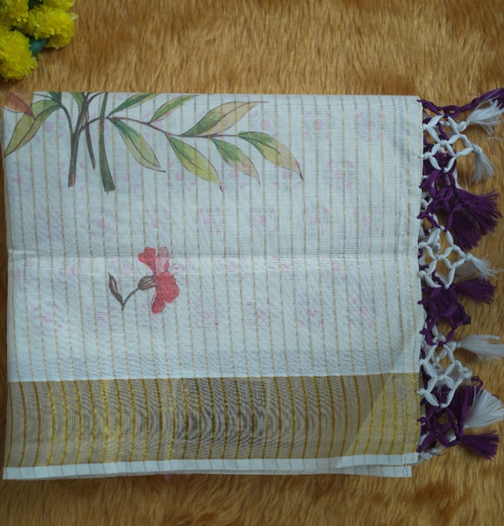 Digital Print Onam Saree TSA347