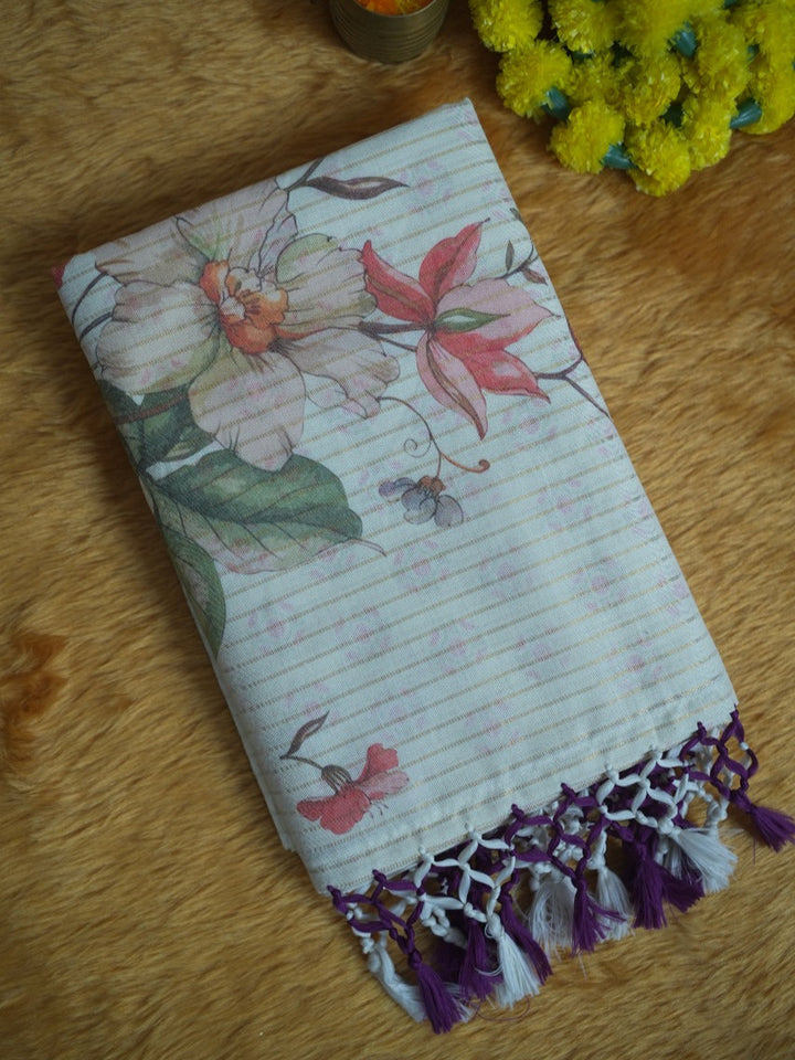 Digital Print Onam Saree TSA347