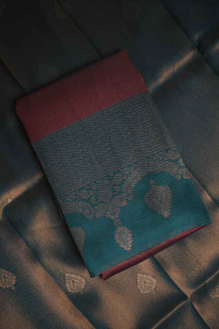 Semi- Silk Un Stitched Dhawani TDA3089
