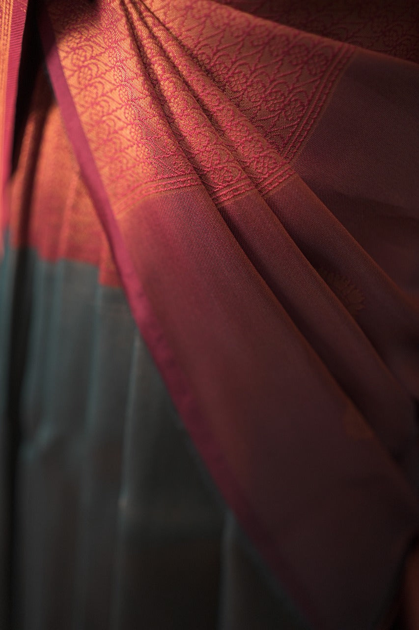 Semi- Silk Un Stitched Dhawani TDA3089