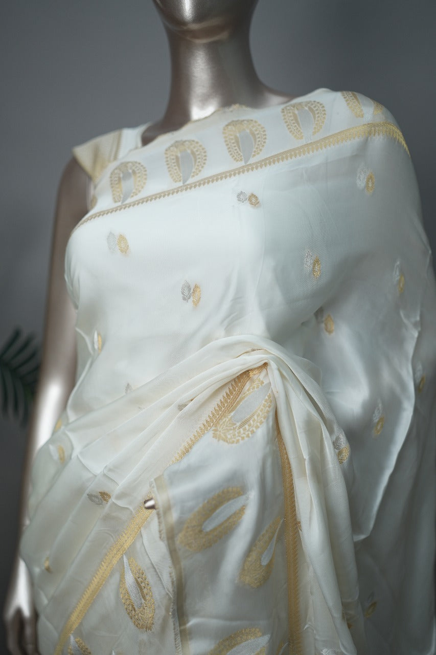 Satin Organza Saree TSA3059