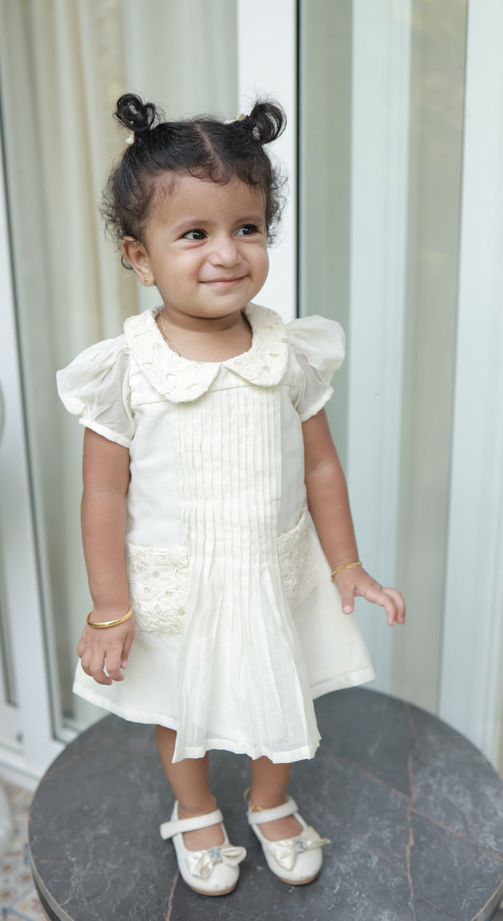 Cotton A-Line Pleated Dress TB111