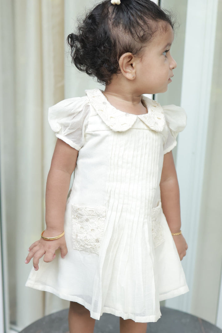 Cotton A-Line Pleated Dress TB111