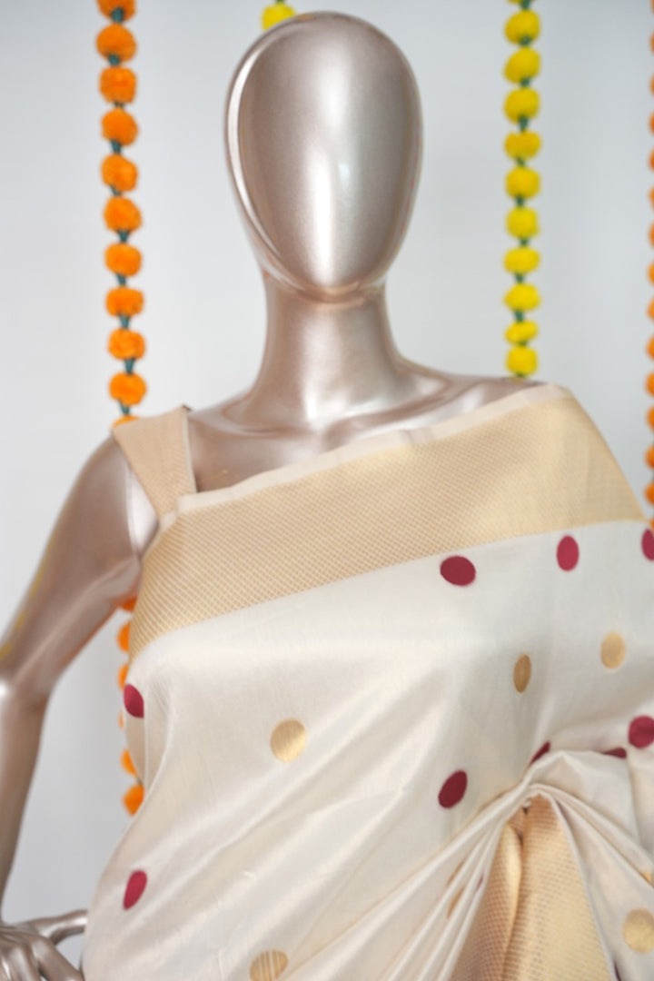 Polka Dot Saree TSA3145