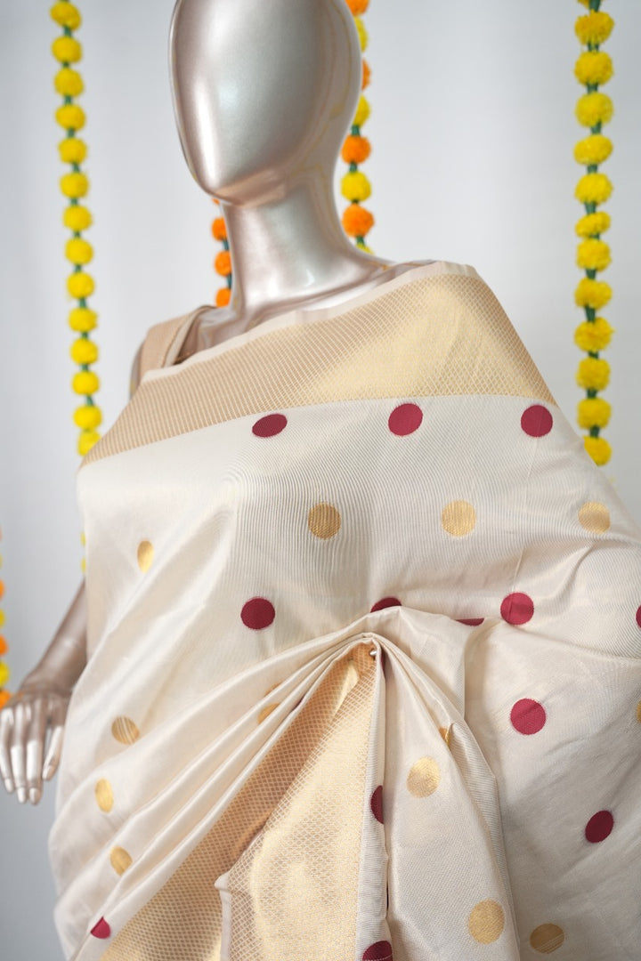 Polka Dot Saree TSA3145