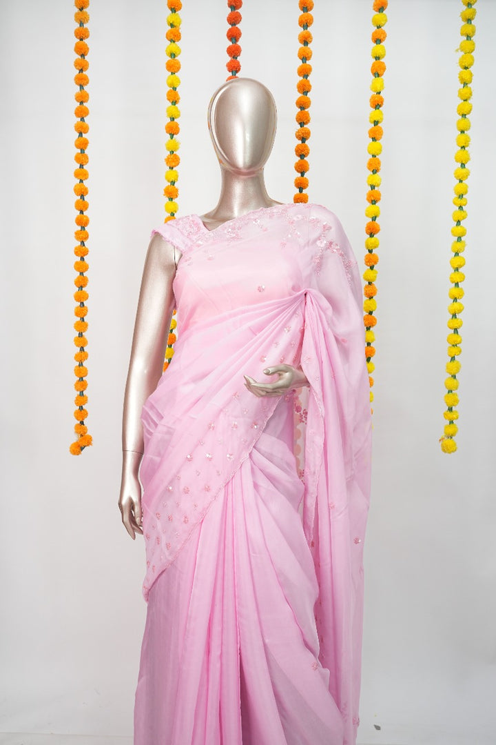 Viscose Organza Saree TSA3231