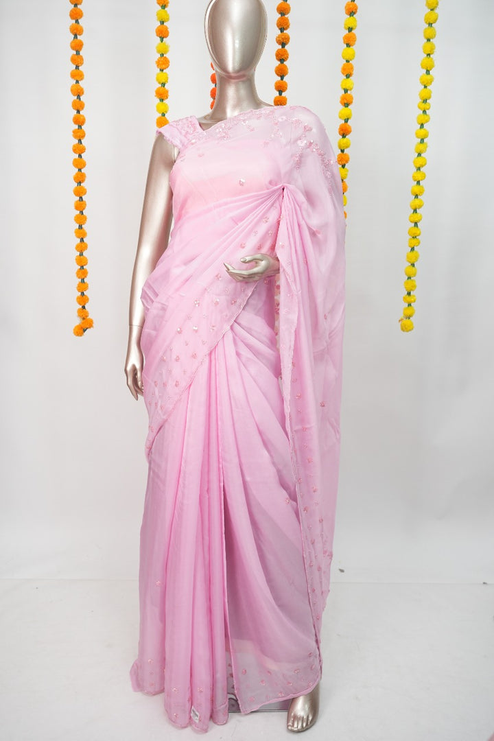 Viscose Organza Saree TSA3231