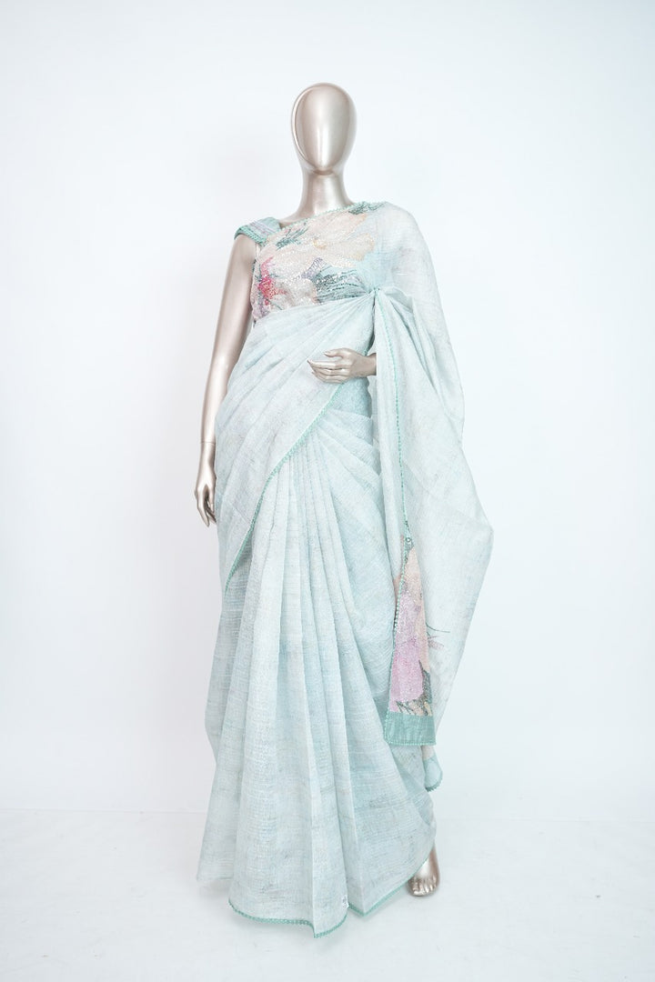 Semi-Tussar Saree TSA3309