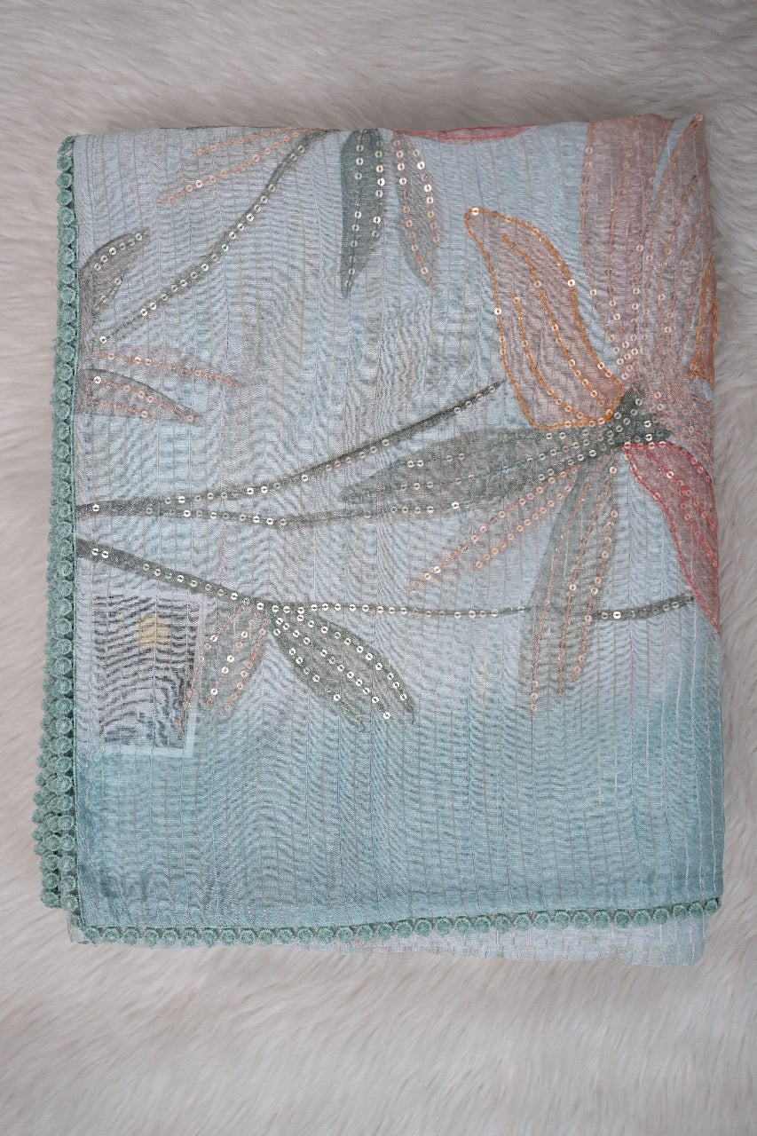 Semi-Tussar Saree TSA3309