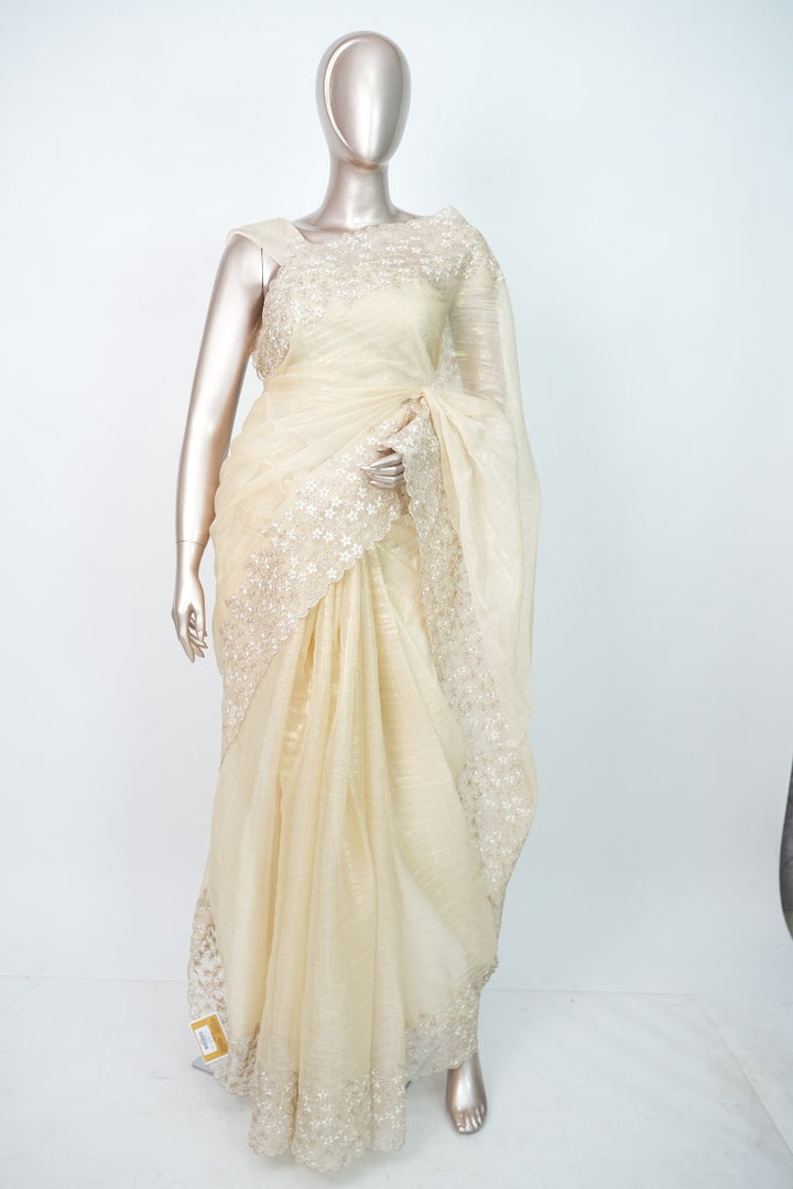 Crushed Tissue Saree TSA3323