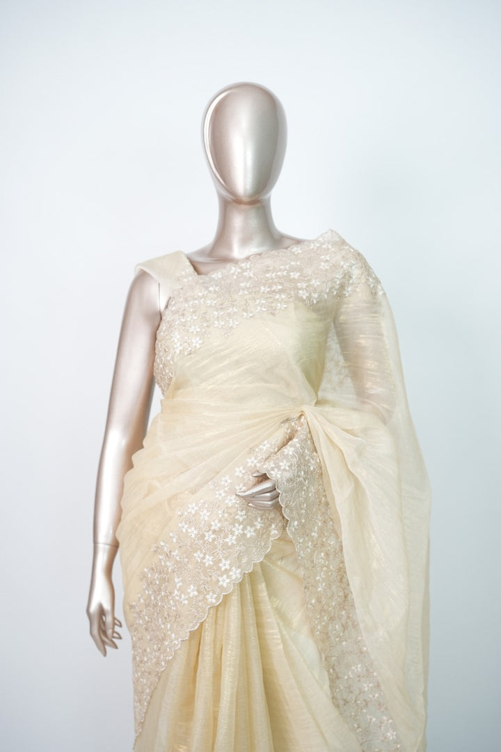 Crushed Tissue Saree TSA3323