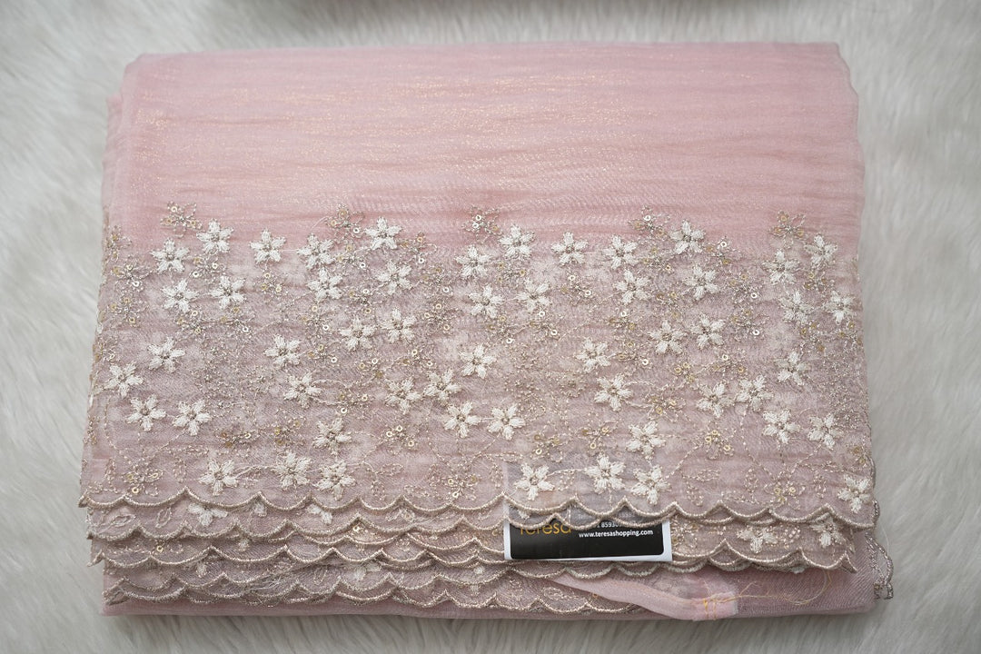 Crushed Tissue Saree TSA3323