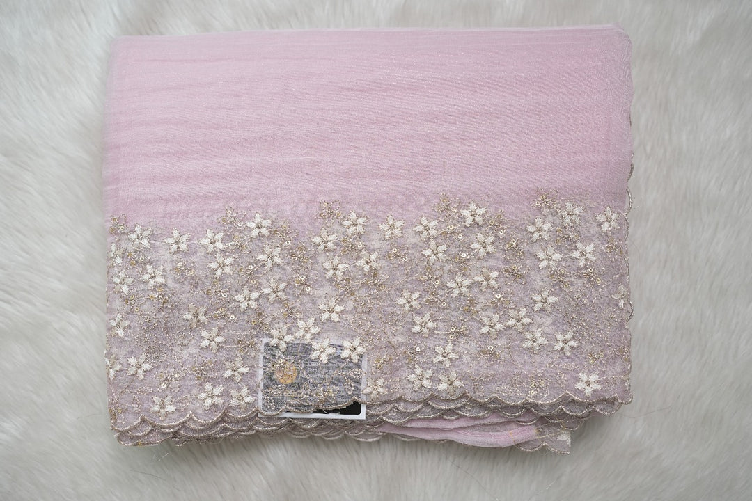 Crushed Tissue Saree TSA3323