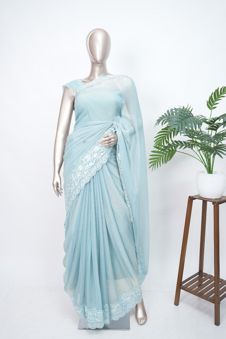 Shimmer Organza Saree  TSA3329