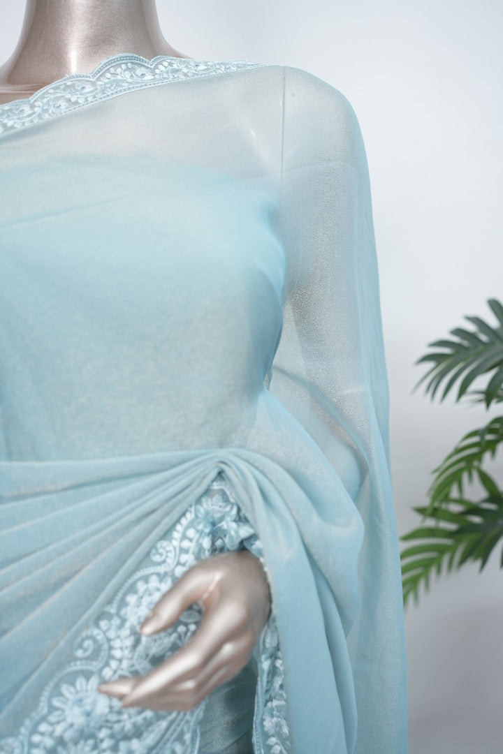 Shimmer Organza Saree  TSA3329